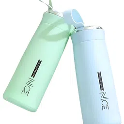 WELOUR Blue Single Glass Water Bottle-56