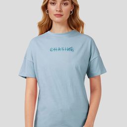 Mast & Harbour Women Typography Printed Drop-Shoulder Sleeves Pure Cotton T-shirt-picture-25