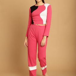 ETC Women Colourblocked Night suit-picture-18