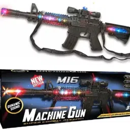 Musical Machine Gun Toy Flash Gun Toy Light Sound Gun Guns & Darts-18