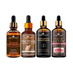 Park Daniel Set Of 4 Vitamin C Serum With Nail Strong & Hair Growth & Lip Serum-16