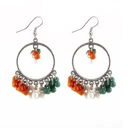 Creative Frogs Silver-Plated Alloy Jhumkas-image-18