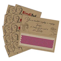 Comet Busters Bindiful Set Of 10 Traditional Bindis - Hot Pink-7