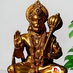 DARIDRA BHANJAN Gold-Toned Religious Idol Showpiece-image-96
