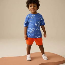 INCLUD Boys Printed Round Neck T-Shirt With Shorts-picture-39
