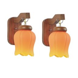 Somil Premium Designer Glass Wall / Night Lamp Elegant & Stylish Dcor Accent for Modern Interiors, color- Orange, Yellow, Size:- 15 X 23 X 29 CM-image-83