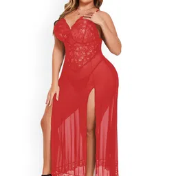 Beera Self Design Shoulder Straps Baby Doll-picture-22