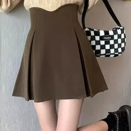 StyleCast Pure Cotton A-Line Above Knee Skirts-image-77
