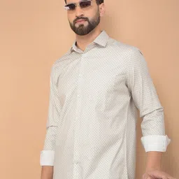 Crimsoune Club Men Classic Slim Fit Opaque Printed Casual Shirt-picture-44