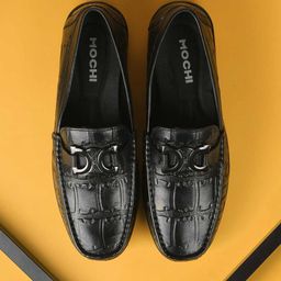 Mochi Men Leather Formal Loafers Shoes-image-83