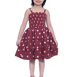 Wow Princess Polka Dot Crepe A-Line Dress-image-90