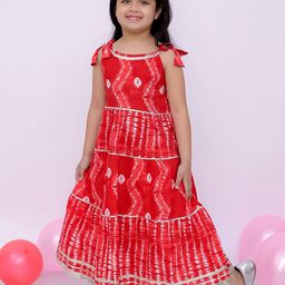 BownBee Floral Print Fit & Flare Midi Dress-image-19