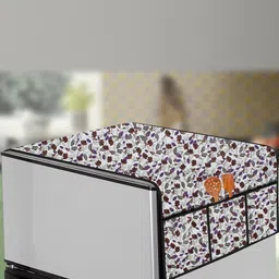 The Furnishing Tree Beige Printed Refrigerator Cover-picture-10
