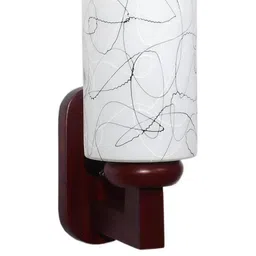 Somil Premium Designer Glass Wall / Night Lamp Elegant & Stylish Dcor Accent for Modern Interiors, color- Black, White, Size:- 16 X 24 X 28 CM-image-89