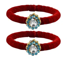 Vidhya Kangan Red Brass Bangles-image-87