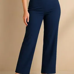 NU CLOTHS Women Relaxed High-Rise Trousers-picture-39