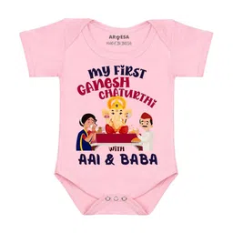 Arvesa My First Ganpati Printed Bodysuit-image-84