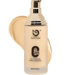 MATTLOOK Zero Pore Oil Control Full Coverage Matte Foundation Ivory 45ml image 3