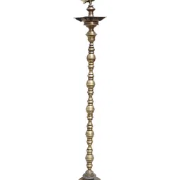 Indianshelf Beige Brass Diya-4