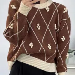 StyleCast Women Flopral Embroidered Round Neck Pullover-picture-24