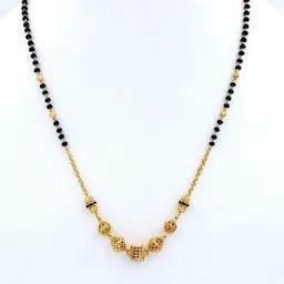 NINAMAAYRA Gold-Plated Brass Artificial Stones & Beads Mangalsutra-picture-15