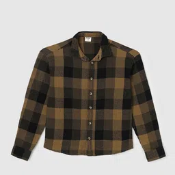 max Boys Buffalo Checks Opaque Checked Casual Shirt-picture-16