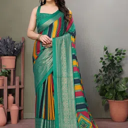 DIVASTRI Poly Chiffon Designer Saree-picture-1
