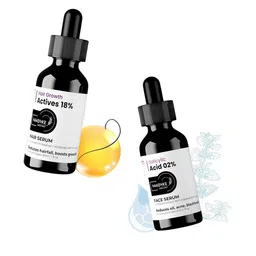 VANDYKE Set Of 2 18%Activities Hair Growth &2% Salicylic Acid Serum Combo-30ml Each-35