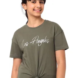 Nuego Girls Printed Bio Finish T-shirt-image-86