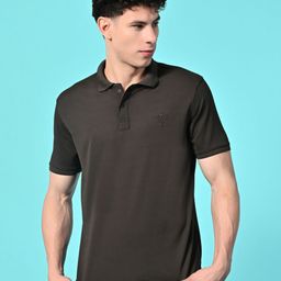 STARFOX Men Solid Polo Collar Slim Fit T-shirt-image-26
