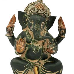 Exotic India Green Religious Idol Showpiece-image-95