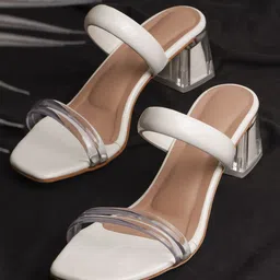 Froh Feet Women Solid Block Heel Casual Sandals-43