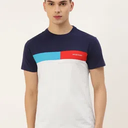 AMSWAN Men Printed Pockets T-shirt-image-74