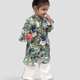 THE BABY TRUNK Boys Printed Kurta & Pyjamas Set image 4