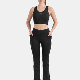 STRCH Women Slide & Glide All Day Training or Gym High Rise Bootcut Tights-image-61