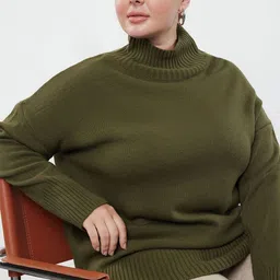 Trendyol Women Ribbed Turtle Neck Fashion-27