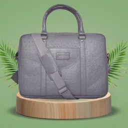 OLIVE MIST Adults Textured Leather Laptop Bag-37