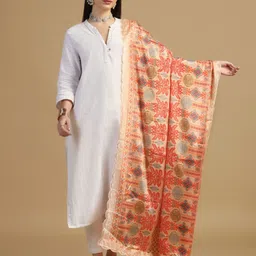 Kaizen TEXO FAB Embroidered Dupatta-5