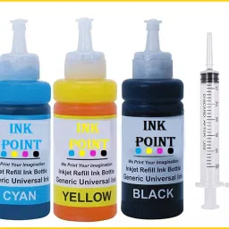 PRINTIFY Refill Ink COMPATIBLE CANON G SERIES REFILL INK [SET OF 1 COLOR ] Black + Tri Color Combo Pack Ink Bottle-image-2