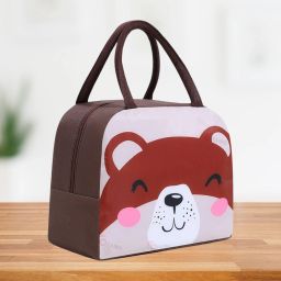 Thermal Foil Insulated Pink Puppy Design Lunch Box Bag for Kids Teen Adults Waterproof Lunch Bag-image-64