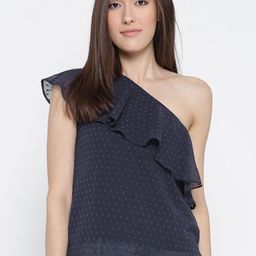 Sera One Shoulder Ruffles Top-image-60