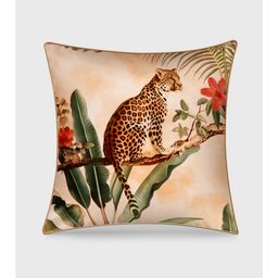 Mirooh Brown & Beige Printed Velvet Cushions-40