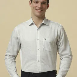 Allen Solly Men Spread Collar Geometric Printed Cotton Slim Fit Formal Shirt-picture-5
