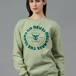GO DEVIL Women Printed Sweatshirt-image-45
