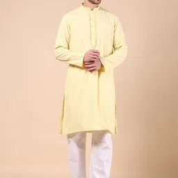 V-Mart Geometric Printed Mandarin Collar Straight Kurta With Pyjamas-picture-6