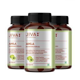 Jiva Set Of 3 Ayurvedic Amla Tablets - 120 Tablets Each-4