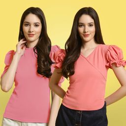 Metronaut Pack Of 2 V-Neck Top-image-4