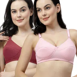 SHYAM SONS FLAIR Pack Of 2 Full Coverage Solid Bra image 5