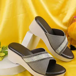 BAESD Women Embellished Open Toe Wedge Sandals-picture-10
