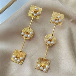 ISHKAARA Gold-Plated Contemporary Pearl Drop Earrings-image-62